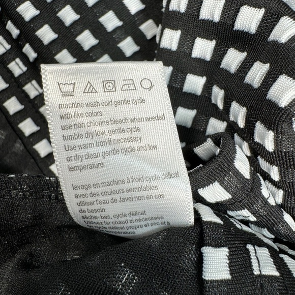 Tabitha Black White Check Print Sleeveless Mini Dress Womens Size 6 Zip Closure - Picture 5 of 10